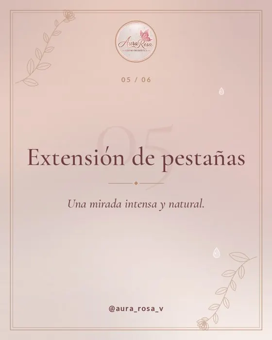 Extensión de pestañas en Aura Rosa, Viña del Mar