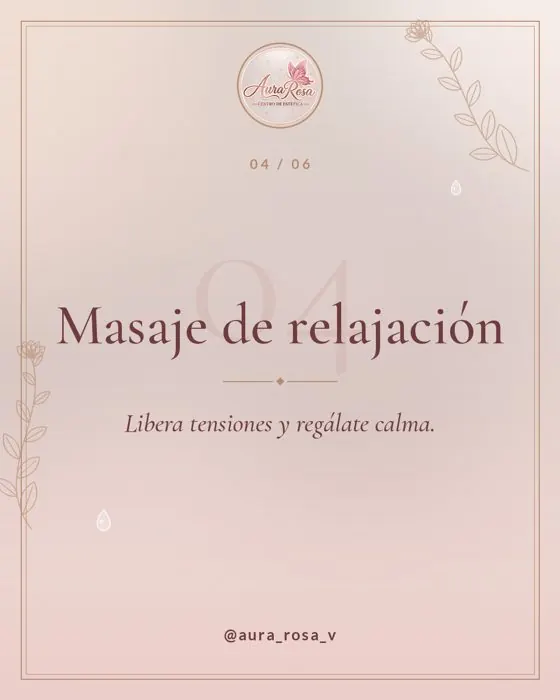 Masaje de relajación en Aura Rosa, Viña del Mar